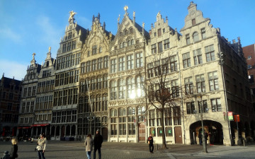 Картинка города антверпен+ бельгия прохожие улица