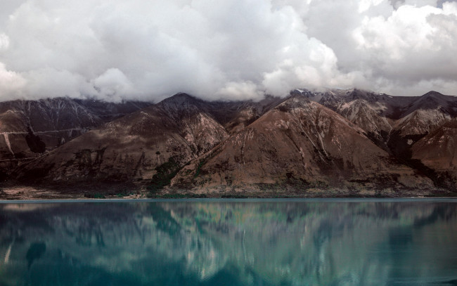 Обои картинки фото природа, реки, озера, отражение, озеро, горы