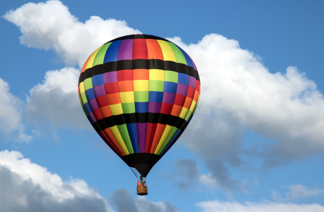Обои картинки фото авиация, воздушные шары, воздушный, облака, шар