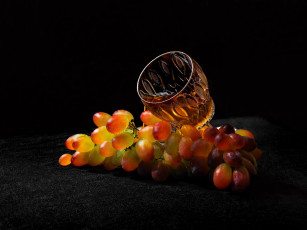 Картинка еда виноград вино бокал гроздь