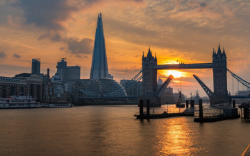Картинка города лондон+ великобритания tower bridge