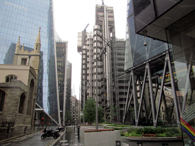 Обои картинки фото lloyds building, города, лондон , великобритания, lloyds, building