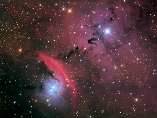 Обои картинки фото ngc6559, космос, галактики, туманности