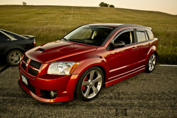 Картинка dodge caliber srt автомобили выставки уличные фото srt-4