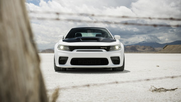 обоя 2021 dodge charger srt hellcat redeye, автомобили, dodge, 2021, charger, srt, hellcat, redeye, белый, вид, спереди