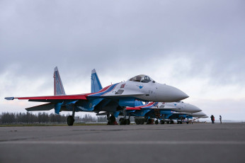 Картинка авиация боевые+самолёты су35с русские витязи пилотажная группа