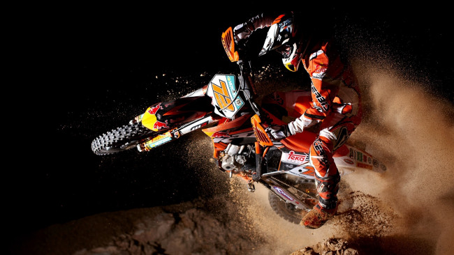 Обои картинки фото спорт, мотокросс, ktm, motocross