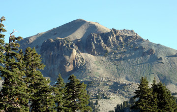 Картинка lassen volcanic national park california природа горы