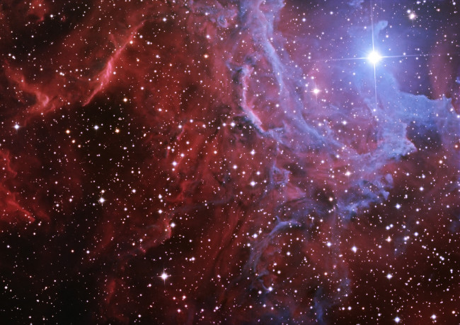 Обои картинки фото космос, галактики, туманности, пламенеющей, звезды, пламя, звезда, ic, 405, туманность, flamming, nebula