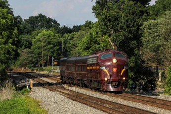 Картинка техника локомотивы локомотив состав дорога рельсы железная