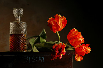 Картинка бренды бренды+напитков+ разное тюльпаны фон цветы
