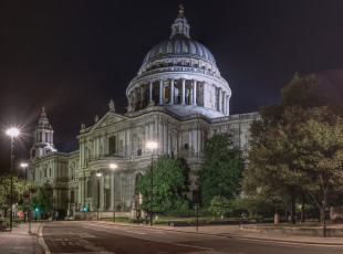 Картинка tranquil+st +pauls+cathedral города лондон+ великобритания простор