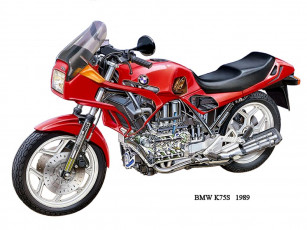 Картинка bmw k75s мотоциклы