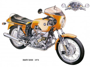 Картинка bmw r90s мотоциклы
