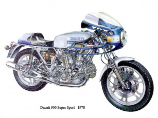 обоя ducati, 900ss, мотоциклы