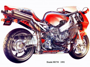 Картинка honda nr 750 мотоциклы