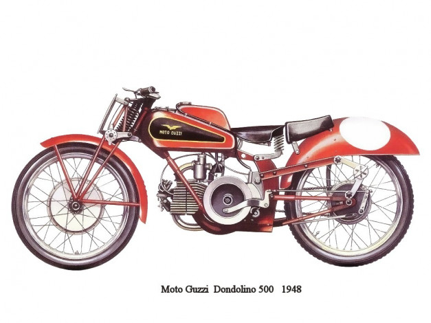 Обои картинки фото moto, guzzi, dondolino, 500, мотоциклы