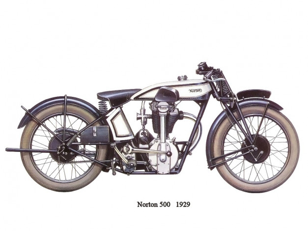 Обои картинки фото norton, 500, мотоциклы, рисованные
