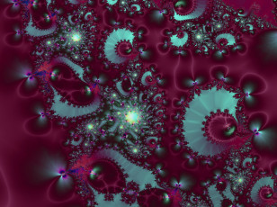 Картинка 3д графика fractal фракталы узор фрактал тёмный вышнёвый