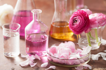 Картинка разное косметические+средства +духи цветы розы натюрморт лепестки розовые spa