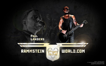 обоя paul landers, музыка, rammstein, гитарист