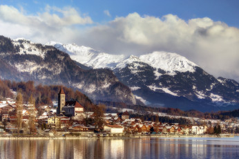 Картинка brienz +bernese+oberland города -+пейзажи поселок озеро горы