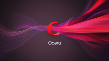 обоя компьютеры, opera, logo