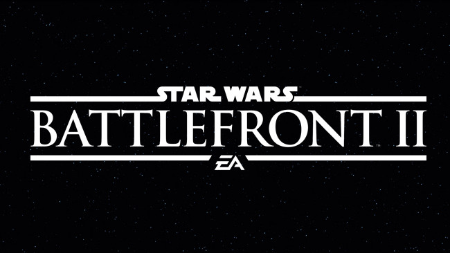 Обои картинки фото видео игры, star wars,  battlefront 2, фон, логотип