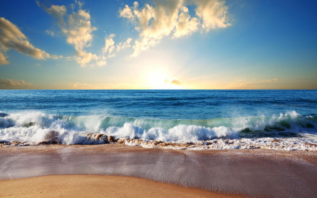 Обои картинки фото природа, побережье, волны, пляж, море