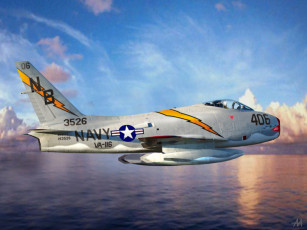 Картинка fj4 fury авиация боевые самолёты