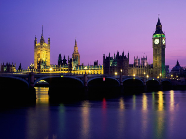 Обои картинки фото big, ben, houses, of, parliament, london, england, города, лондон, великобритания