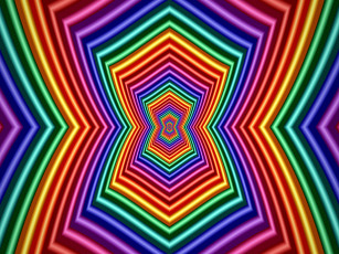 Картинка 3д графика fractal фракталы цвета линии