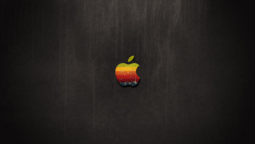 Картинка компьютеры apple тёмныё яблоко