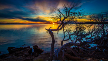 Картинка south australia природа восходы закаты закат река