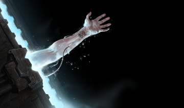 Картинка фэнтези другое фон провода рука sci-fi арт фантастика