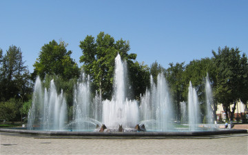 Картинка города -+фонтаны ташкент фонтан лето струи воды