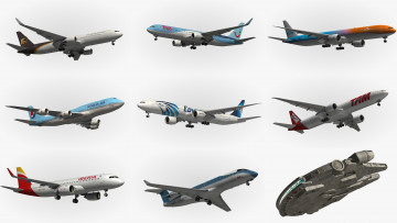 Картинка рисованное авиация типы звездолет разные самолёты