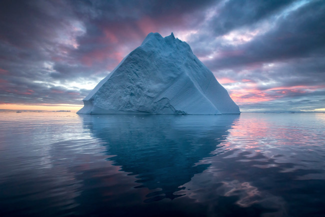 Обои картинки фото природа, айсберги и ледники, море, айсберг, север, лёд