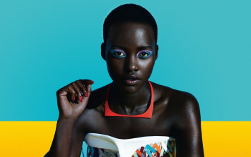 Картинка lupita+nyongo девушки lupita+nyong`o lupita nyongo девушка брюнетка темнокожая чернокожая актриса мулатка красотка взгляд макияж поза портрет лицо