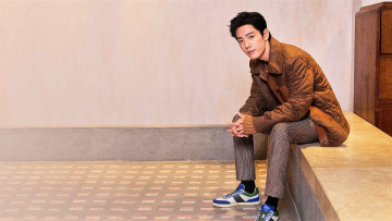 Картинка мужчины xiao+zhan актер куртка кроссовки