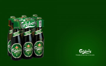 обоя бренды, carlsberg, бутылки, зеленый