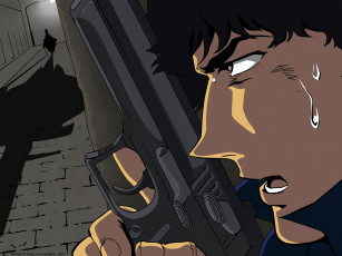 Картинка аниме cowboy+bebop оружие пистолет spiegel spike мужчина