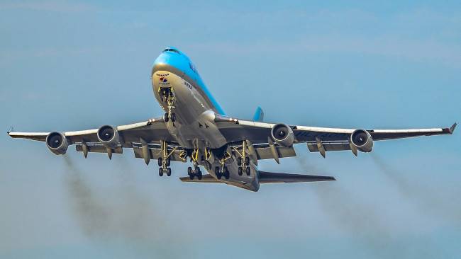 Обои картинки фото b747-4b5f, авиация, пассажирские самолёты, авиалайнер