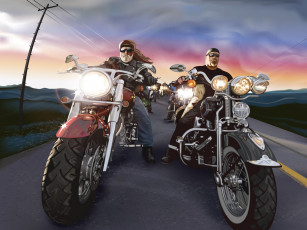 Картинка мотоциклы рисованные
