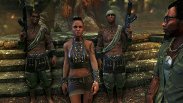 Картинка far cry видео игры девушка боевики оружие