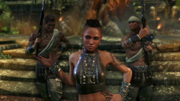 Картинка far cry видео игры оружие боевики девушка