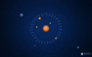 Картинка календари рисованные векторная графика планеты