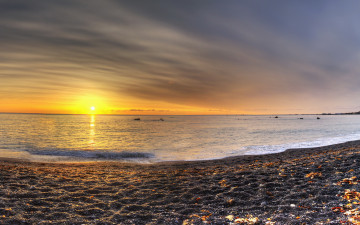 Картинка природа восходы закаты закат пляж океан