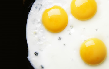 Картинка еда Яичные блюда глазунья желтки яйца