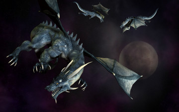 Картинка 3д+графика существа+ creatures планета драконы